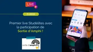 Affiche Live Instagram Sortie d'Amphi