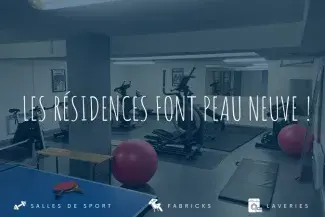 résidence mises au goût du jour - équipements sport laveries